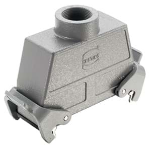 Han 24B-2LOCK koppelhuis hoog top-invoer PG29 grijs