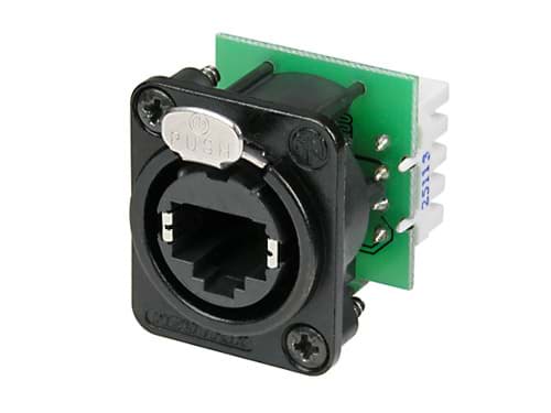 etherCON cat5e chassis-D IDC/Krone zwart