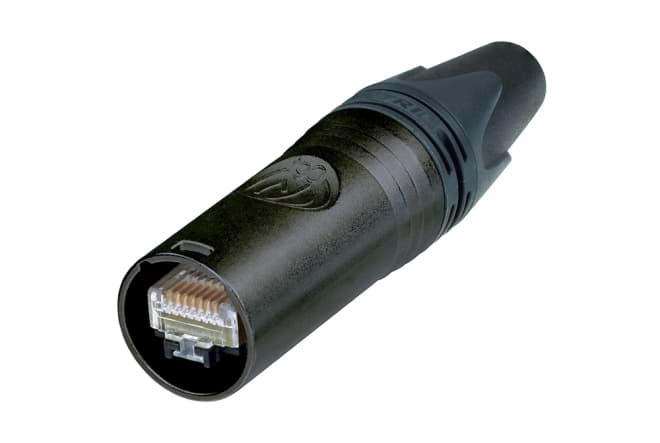 etherCON CAT6A IP65 cable connector black insulation wire d<=1.1mm