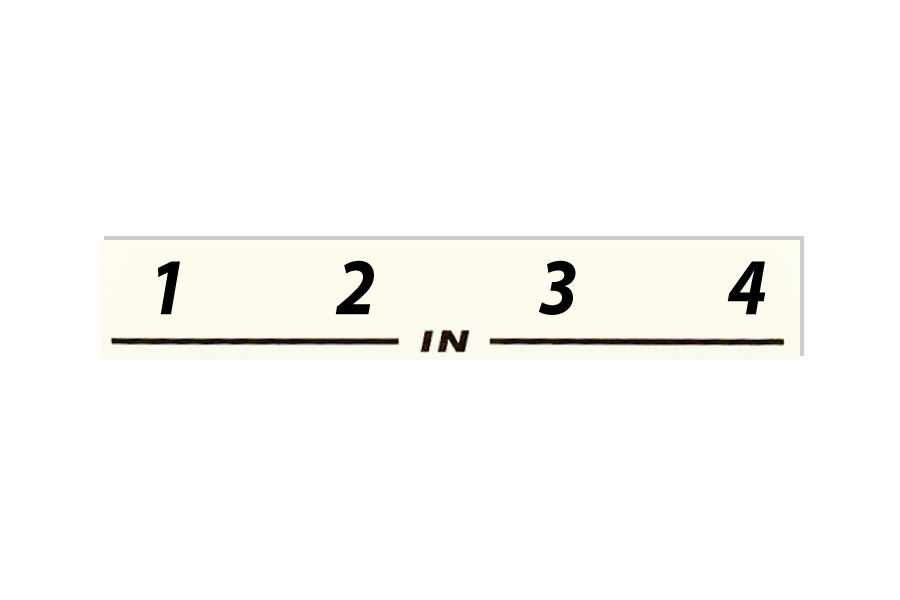 stagebox NSB Label 1-4 IN