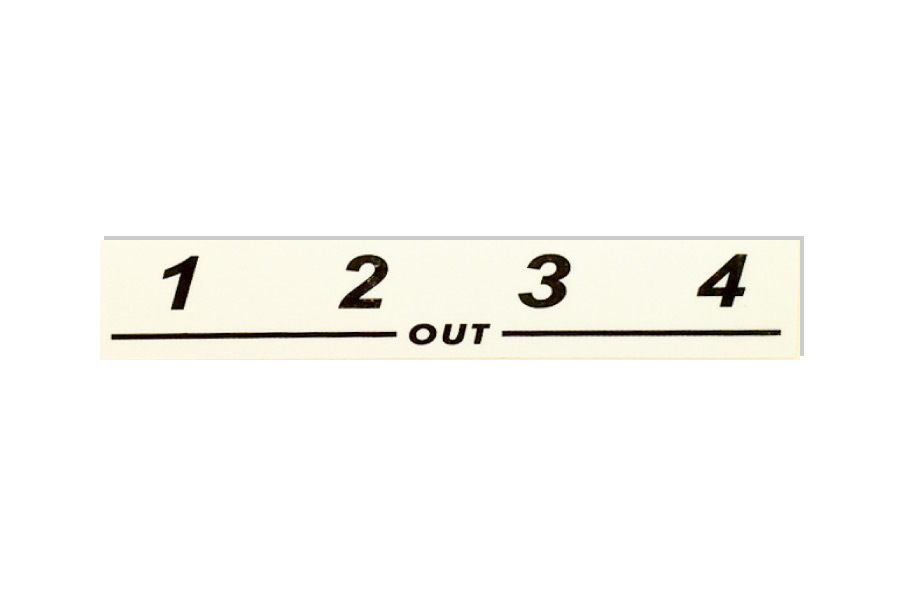 stagebox NSB Label 1-4 OUT