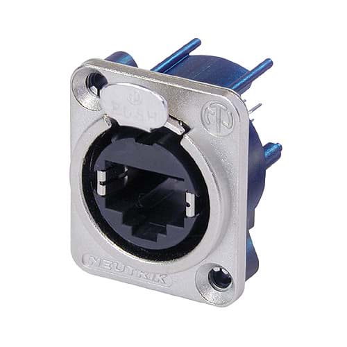 etherCON cat5e chassis-D PCB-V nikkel