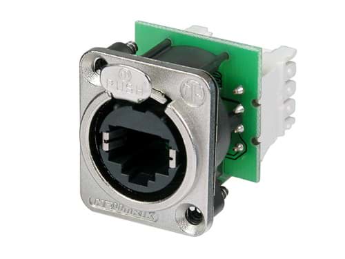 etherCON cat5e chassis-D IDC/110 nikkel