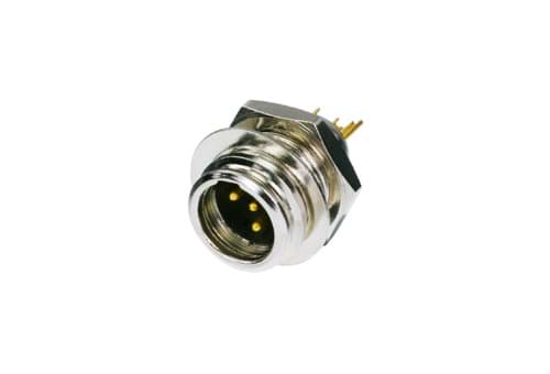 TINY XLR chassis 4p male nikkel