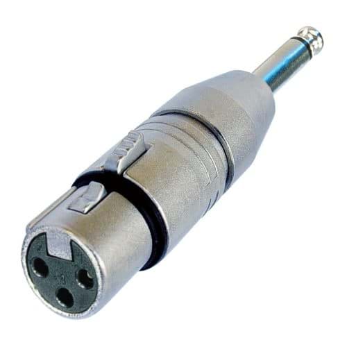 adapter XLR-3p-female <> Jackplug 6,3mm mono