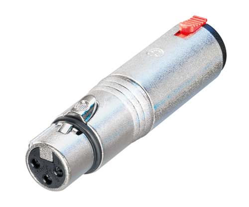 adapter XLR-3p-female <> Jack 6,3mm stereo locking