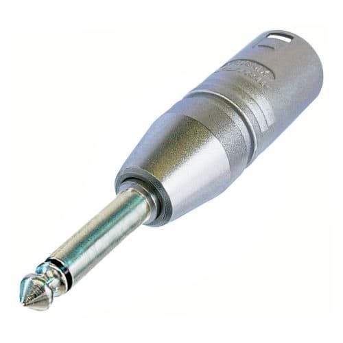 adapter XLR-3p-male <> Jackplug 6,3mm mono
