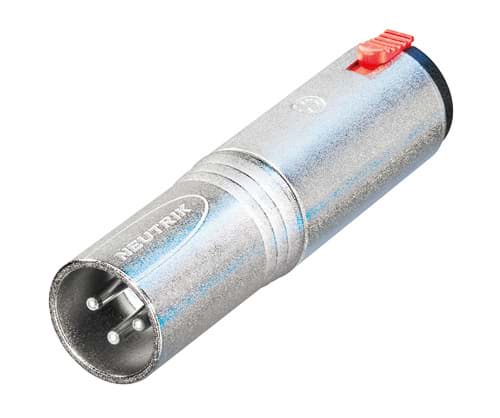 adapter XLR-3p-male <> Jack 6,3mm stereo locking