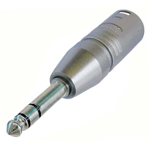 adapter XLR-3p-male <> Jackplug 6,3mm stereo
