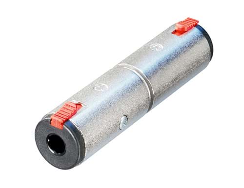 adapter Jack 6,3mm stereo locking <> Jack 6,3mm stereo locking