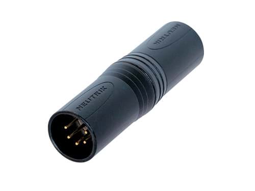 adapter XLR-5p-male <> XLR-5p-male zwart