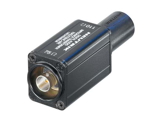 adapter AES/EBU + trafo 110-75 Ohm / BNC female <> XLR-male cable