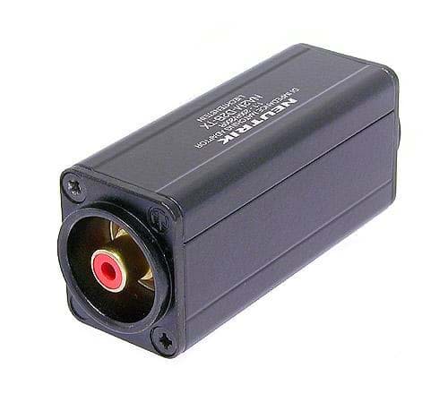 adapter audio+trafo / XLR-female <> RCA female rood