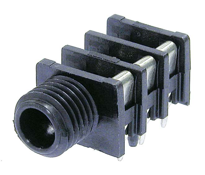 slim-line stereo jack switched fully threaded nose