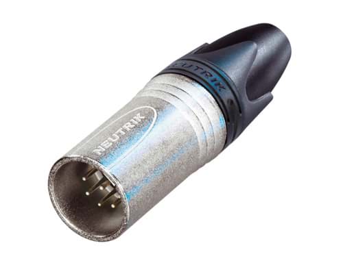 XLR kabeldeel 7 pin pen nikkel behuizing zilvercontacten XX