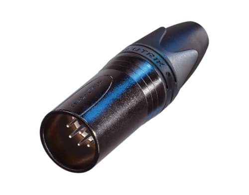 XLR kabeldeel 7 pin pen zwarte behuizing zilvercontacten XX