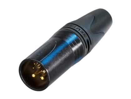 XLR kabeldeel 10 pin pen zwarte behuizing goudcontacten XX