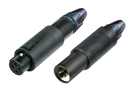 convertCON XLR 3p kabeldeel zwart