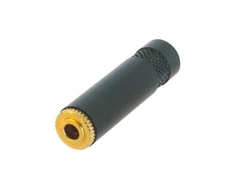 jack 3,5mm contrasteker 3-polig zwart goud
