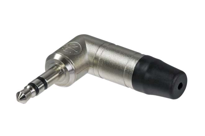 jack 3,5mm steker haaks 3-polig nikkel