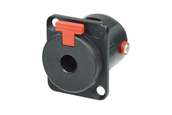 jack 6,3mm profi chassis 3-polig zwart
