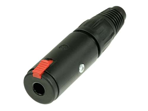 jack 6,3mm profi contra 3-polig zwart