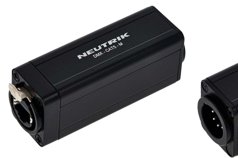 adapter DMX XLR 5p male <> etherCON