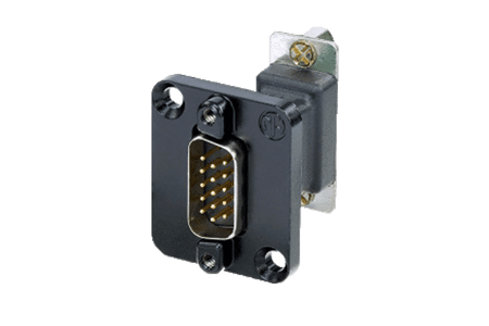 adapter D-sub 15p male <> female in D-housing black