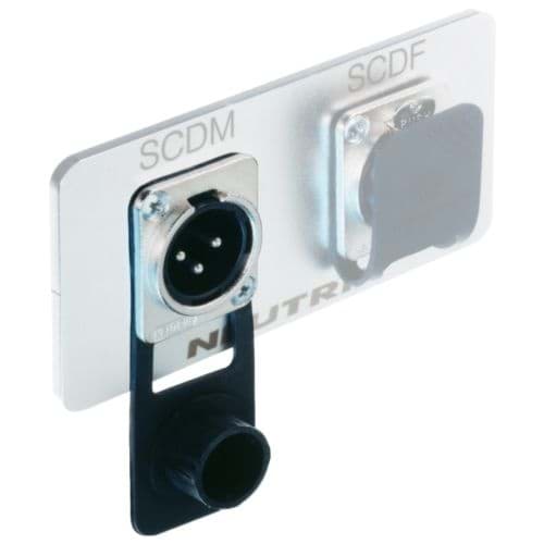 afdekkapje rubber XLR-D male + speakon NL2M*/NL4M*