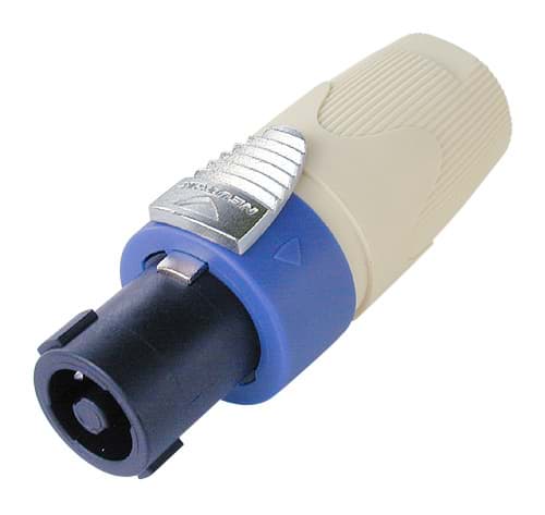 speakON 4-polig steker tule wit