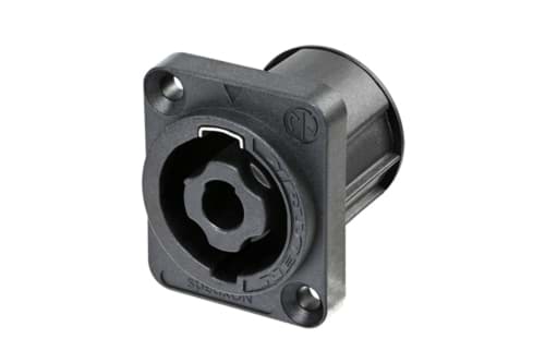 speakON 4-polig chassis D-size tab 4.8x0.5mm IEC62368-1 RETAIL
