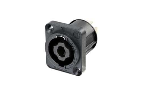 speakON 4-polig chassis 30A D-size tab 6.3x0.8mm IEC62368-1