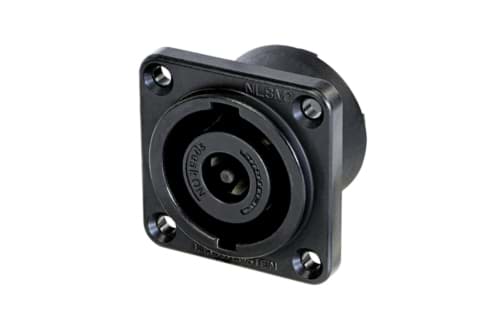 speakON 8-polig chassis zwart tab 4,8x0,5mm IEC62368-1