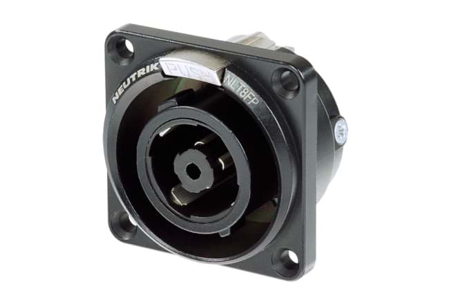 speakON 8-polig chassis female metaal zwart