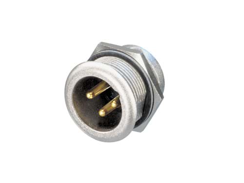 XLR chassis-rond MPR-HD 3p male