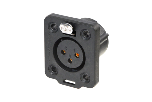 XLR chassis TOP IP65 3p female
