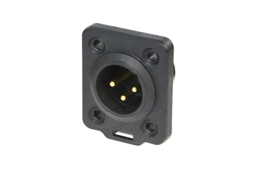 XLR chassis TOP IP65 3p male