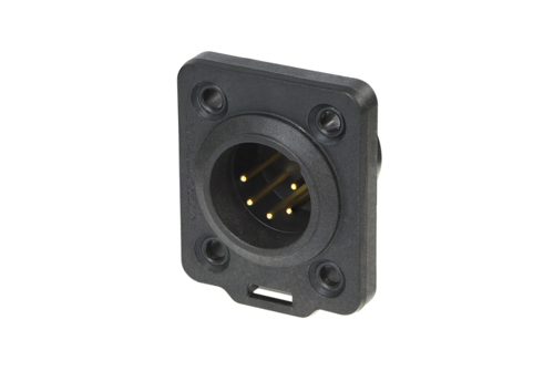 XLR chassis TOP IP65 5p male