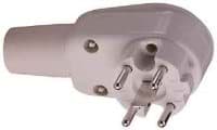 Perilex 25A steker haaks wit ABL