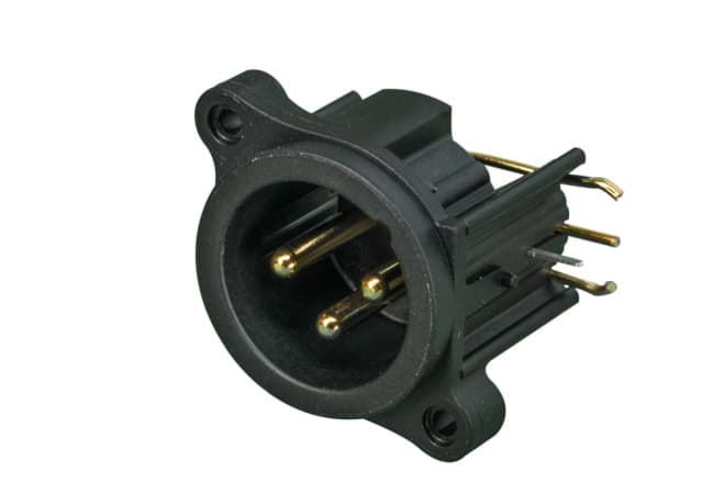 XLR chassis A 3 pin pen PCB-HR