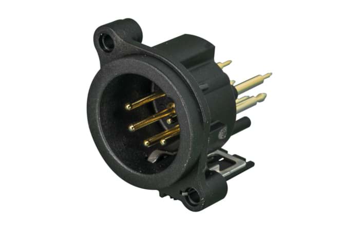 XLR chassis A 5 pin pen PCB-V