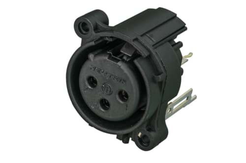 XLR chassis AA 3 pin bus PCB-V no lock
