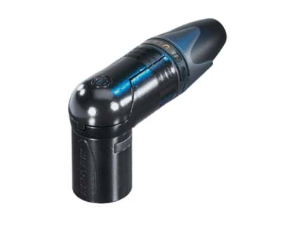 XLR kabeldeel haaks 10 pin pen zwarte behuizing goudcontacten RX