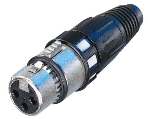XLR kabeldeel 3 pin bus RF met krimp op afscherming