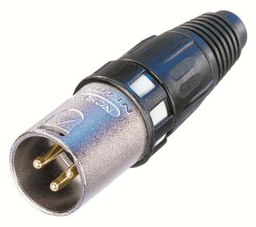 XLR kabeldeel 3 pin pen RF met krimp op afscherming