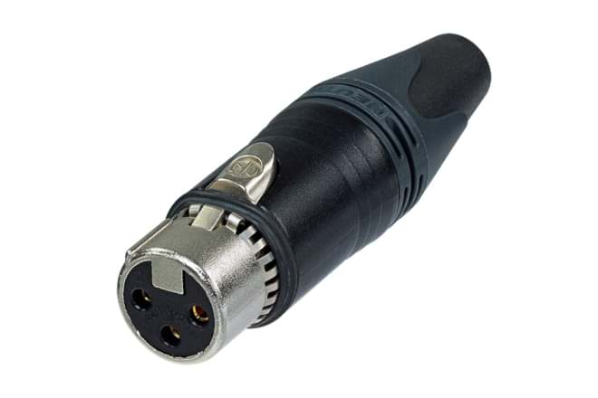 XLR kabeldeel 3 pin bus EMC zwarte behuizing