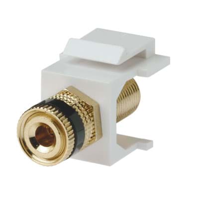 keystone insert speaker binding post gold/black/white