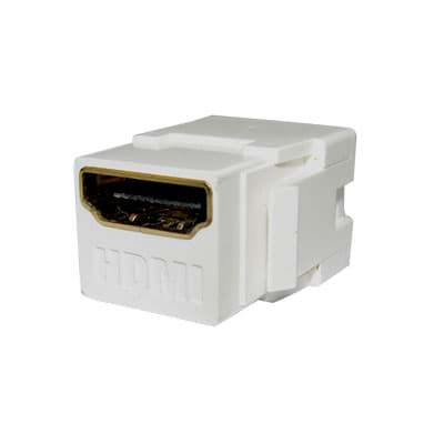 keystone insert HDMI fem-fem white