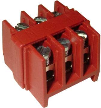 klemmenstrook 3-polig 4mm2 schroef 32A PA66 T125 TEEBLOCK RETAIL