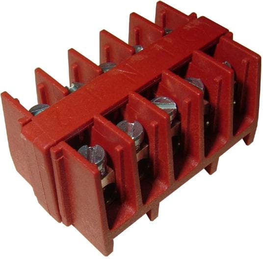 klemmenstrook 5-polig 4mm2 schroef 32A PA66 T125 TEEBLOCK RETAIL